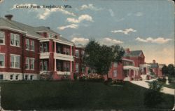 County Farm, Reedsburg, WI Postcard