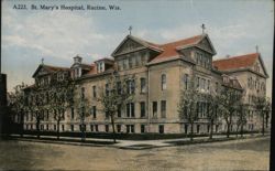 St. Mary's Hospital, Racine, WI Postcard