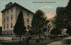 Naval Hospital, Portsmouth, VA Postcard