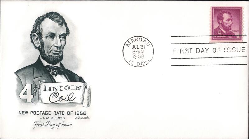 1958 4c Lincoln First Day Cover First Day Covers