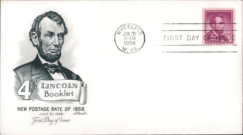 1958 4c Lincoln Booklet First Day Cover First Day Covers
