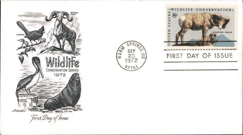 1972 8c Wildlife Conservation First Day Cover First Day Covers