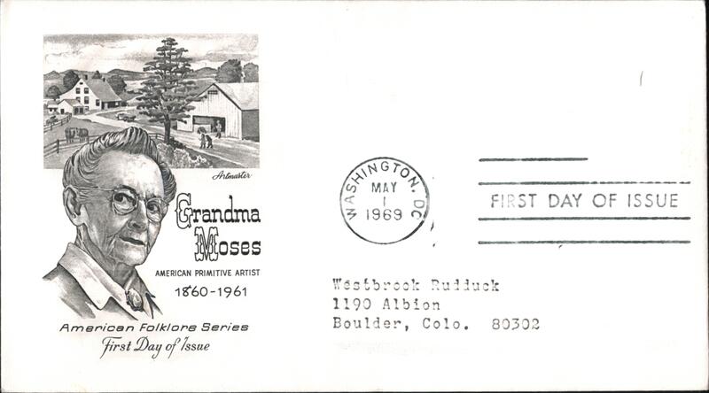 1969 6c Grandma Moses American Folklore Series First Day Cover
