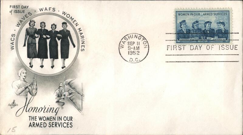 1952 3c Women in Armed Services First Day Cover First Day Covers