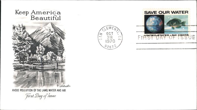 1970 6c Save Our Water First Day Cover First Day Covers