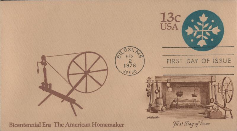 1976 13c American Homemaker First Day Cover First Day Covers