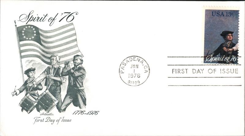 1976 13c Spirit of '76 First Day Cover First Day Covers