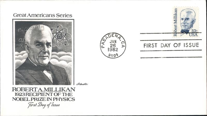 1982 37c Robert A. Millikan First Day Cover First Day Covers