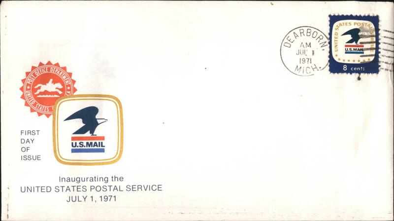 1971 8c Inaugurating the United States Postal Service First Day Cover