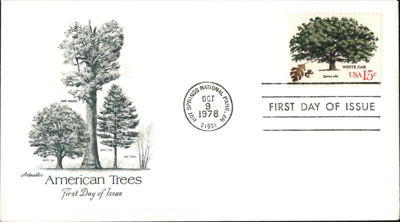 1978 15c American Trees White Oak First Day Cover First Day Covers