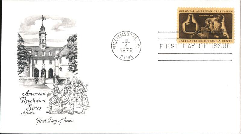 1972 8c Colonial American Craftsmen First Day Cover