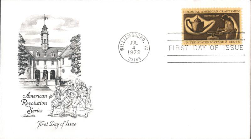 1972 8c Colonial American Craftsmen First Day Cover