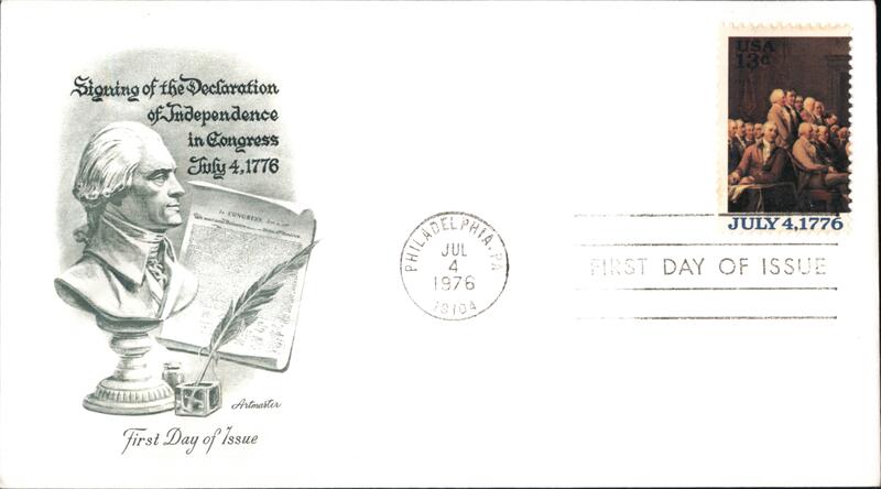 1976 13c Signing of the Declaration of Independence First Day Cover