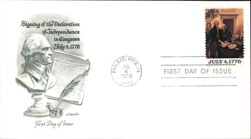 1976 13c Signing of the Declaration of Independence FDC