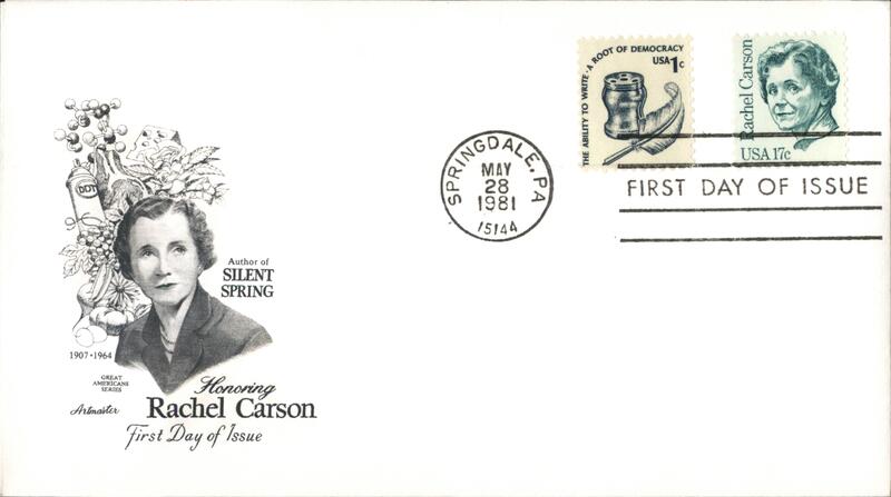 1981 17c Rachel Carson First Day Cover First Day Covers