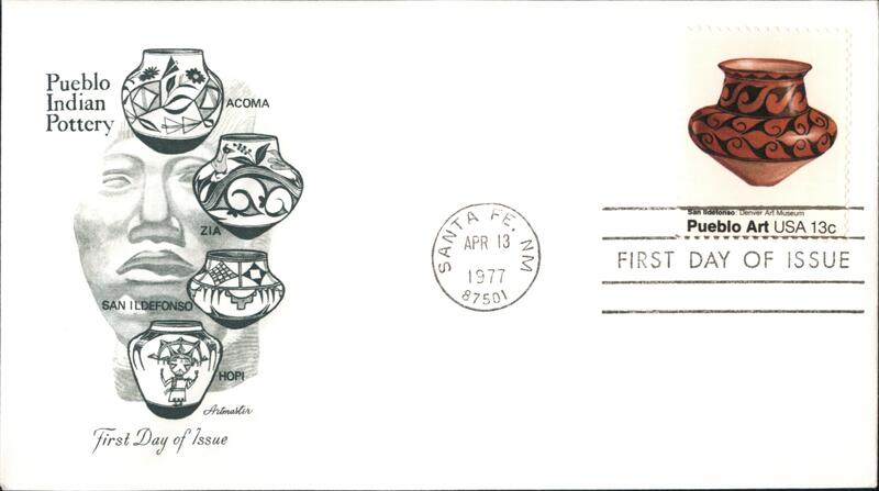 1977 13c Pueblo Art First Day Cover First Day Covers
