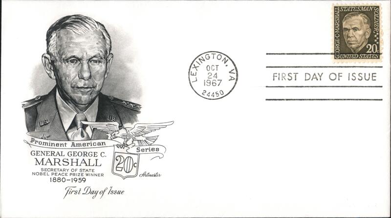 1967 20c George C. Marshall First Day Cover First Day Covers