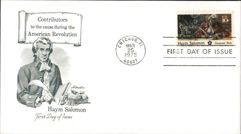 1975 10c Haym Salomon First Day Cover First Day Covers