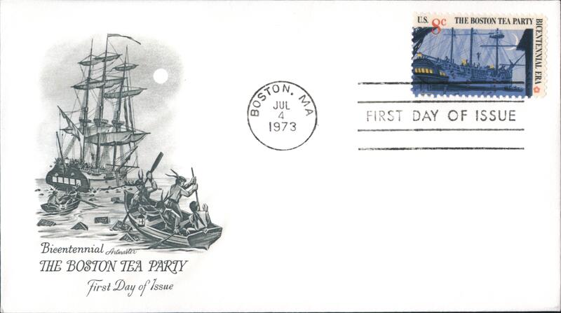 1973 8c Boston Tea Party Bicentennial First Day Cover