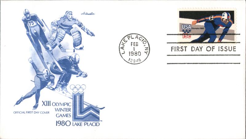 1980 15c XIII Olympic Winter Games First Day Cover