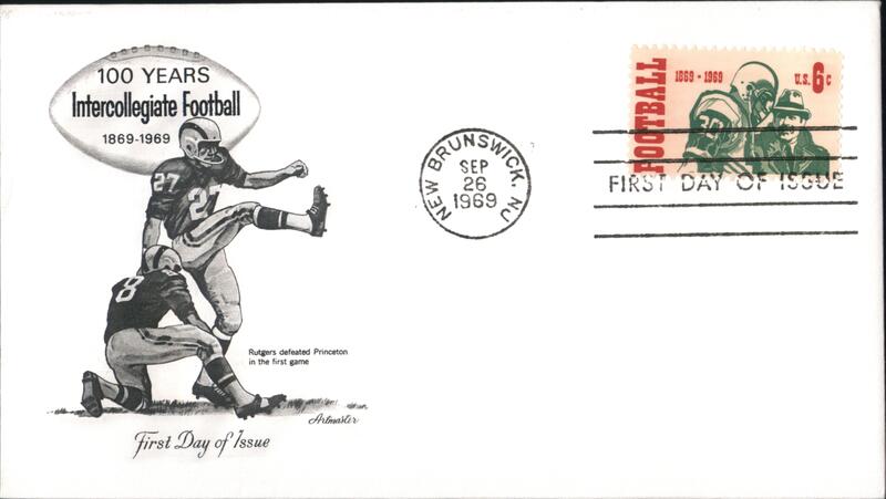 1969 6c Intercollegiate Football First Day Cover First Day Covers