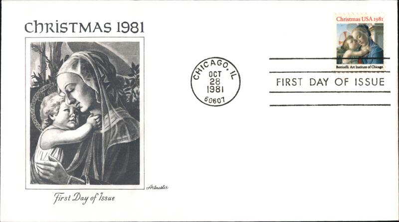 1981 Christmas USA 20c Botticelli Madonna & Child First Day Cover