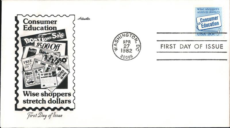 1982 20c Consumer Education First Day Cover First Day Covers