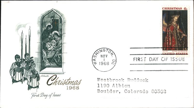 1968 6c Christmas First Day Cover First Day Covers