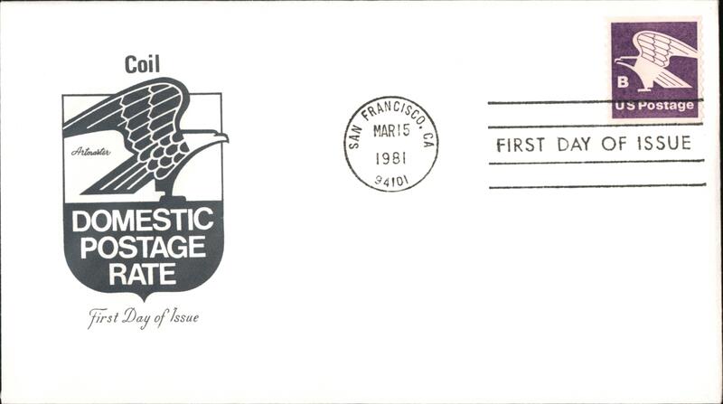 1981 18c Domestic Postage Rate First Day Cover First Day Covers