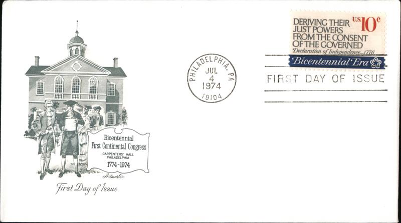 1974 10c First Continental Congress First Day Cover