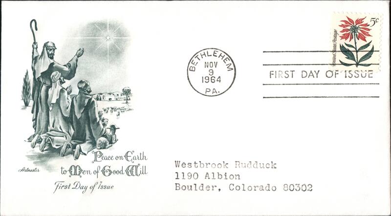 1964 5c Christmas First Day Cover First Day Covers