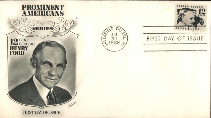 1968 12c Henry Ford Prominent Americans Series First Day Cover