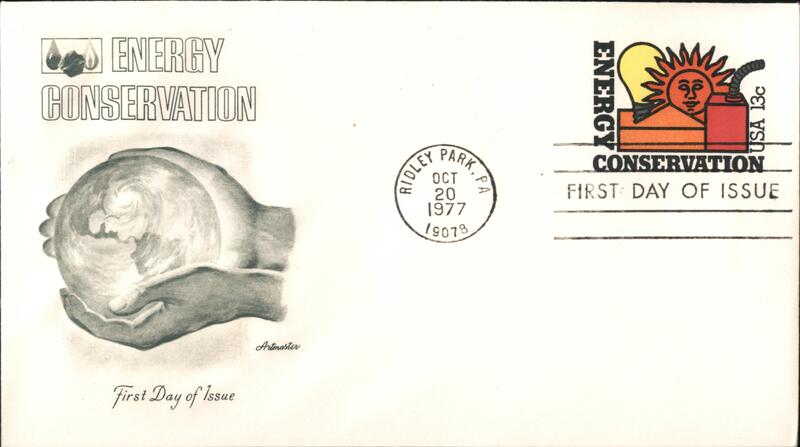 1977 13c Energy Conservation First Day Cover First Day Covers