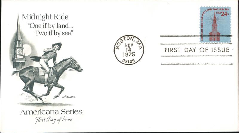 1975 24c Midnight Ride Paul Revere First Day Cover