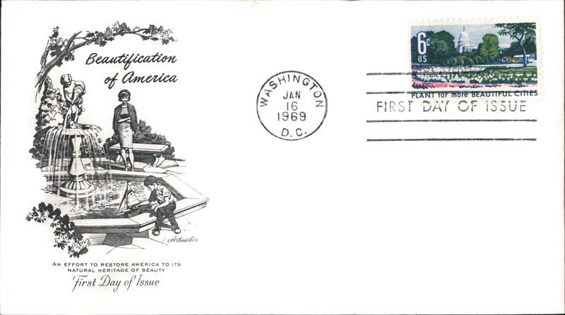 1969 6c Beautification of America First Day Cover First Day Covers