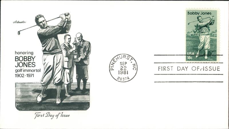 1981 18c Bobby Jones Golf FDC First Day Covers