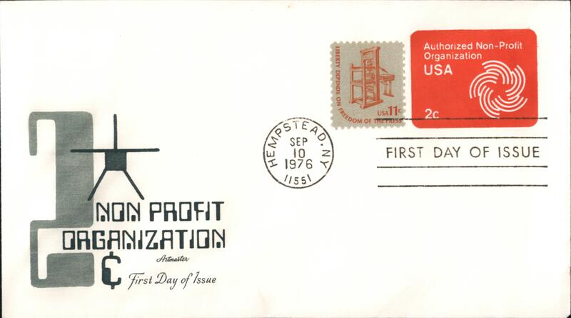 1976 11c Non-Profit Organization First Day Cover First Day Covers