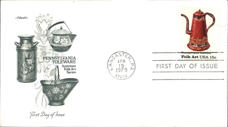 1979 15c Pennsylvania Toleware Folk Art First Day Cover