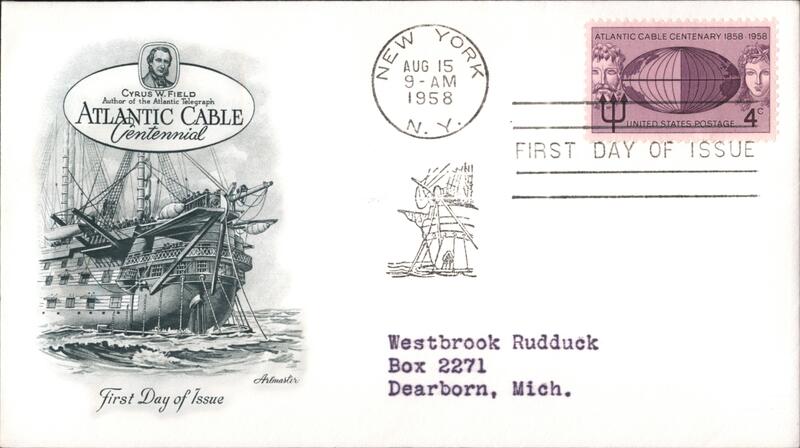 1958 4c Atlantic Cable Centenary First Day Cover First Day Covers