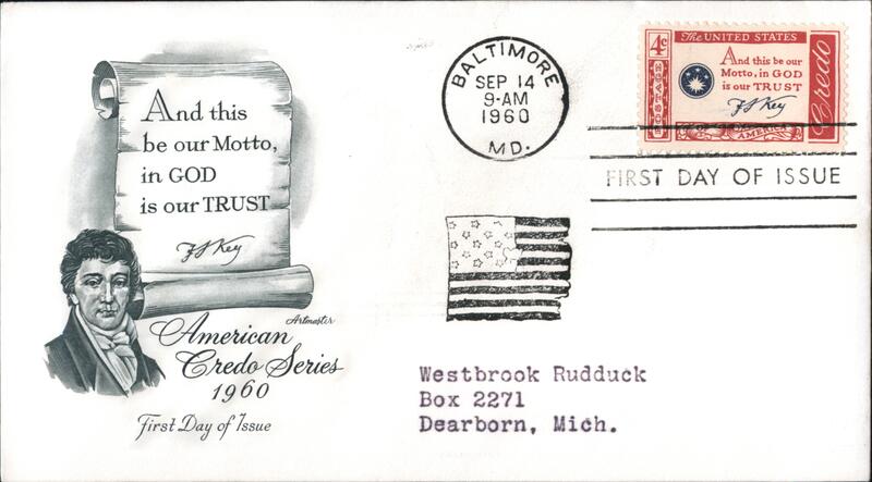 1960 4c In God We Trust Credo Series First Day Cover