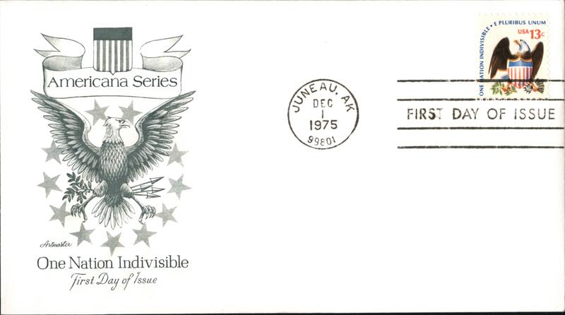 1975 13c One Nation Indivisible Americana Series First Day Cover