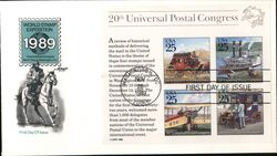 1989 25c 20th Universal Postal Congress First Day Cover First Day Cover