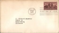 1950 3c Honoring Railroad Engineers First Day Cover First Day Cover