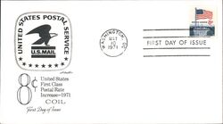 1971 8c First Class Postal Rate Increase First Day Cover