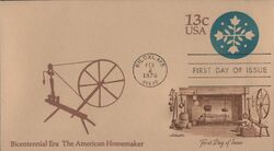 1976 13c American Homemaker First Day Cover First Day Cover