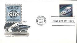 1989 45c World Stamp Exposition First Day Cover First Day Cover