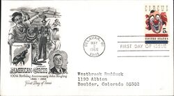 1966 5c American Circus - John Ringling Centennial FDC First Day Cover