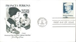 1980 15c Frances Perkins First Day Cover First Day Cover