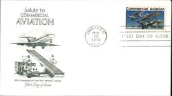 1976 13c Commercial Aviation First Day Cover First Day Cover