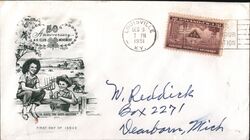 1951 3c 4-H Club 50th Anniversary FDC First Day Cover